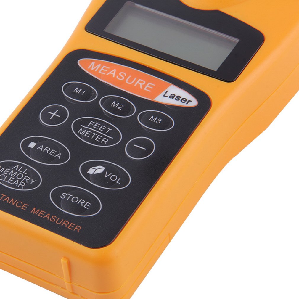 Digital LCD Ultrasonic Distance Measure Tape Measure Laser Point Rangefinder