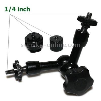 7 inch Articulating Magic Arm for DSLR Camera Flashlight / LED Light / LCD Monitor (Black)