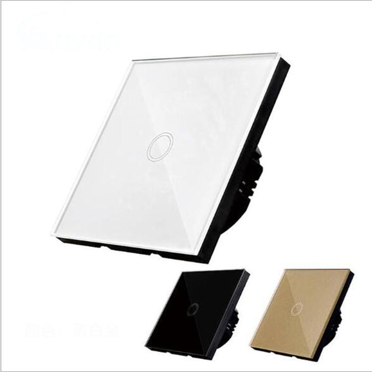 Recessed One-way Touch Switch Sensor Control Lamp Switch (Black)