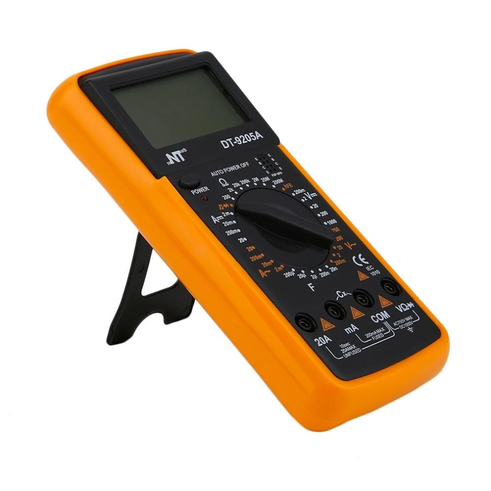 NT9205A Universal High Accuracy General Multimeters Manual Range Digital Volt Meter Digital LCD Count Handheld Universal Meter
