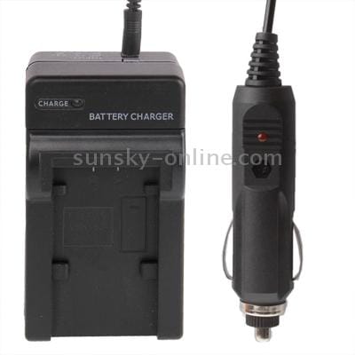 Digital Camera Battery Car Charger for Panasonic VBK180T Lithium Battery (Black)