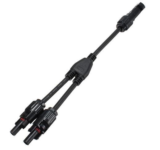 1 Pair MC4 Branch Y Adapter Connectors M/M/F and F/F/M for Solar Panels Cable (mc4)