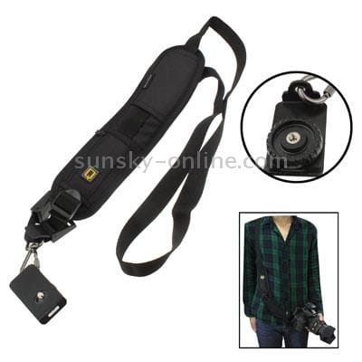 Safe & Fast Quick Rapid Camera Single Sling Strap (Black)