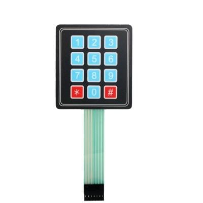 12-Key Membrane Switch Keypad, Keyboard General Use