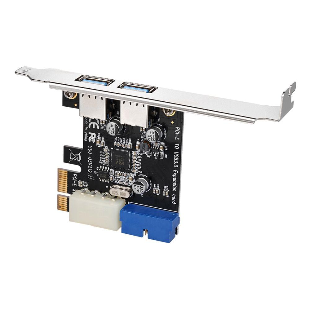 SuperSpeed 2-Port USB 3.0 PCI-E PCI Express 19-pin USB3.0