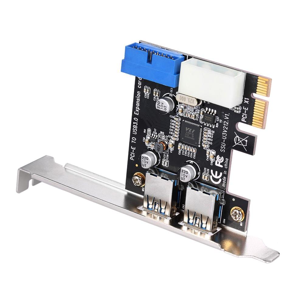 SuperSpeed 2-Port USB 3.0 PCI-E PCI Express 19-pin USB3.0