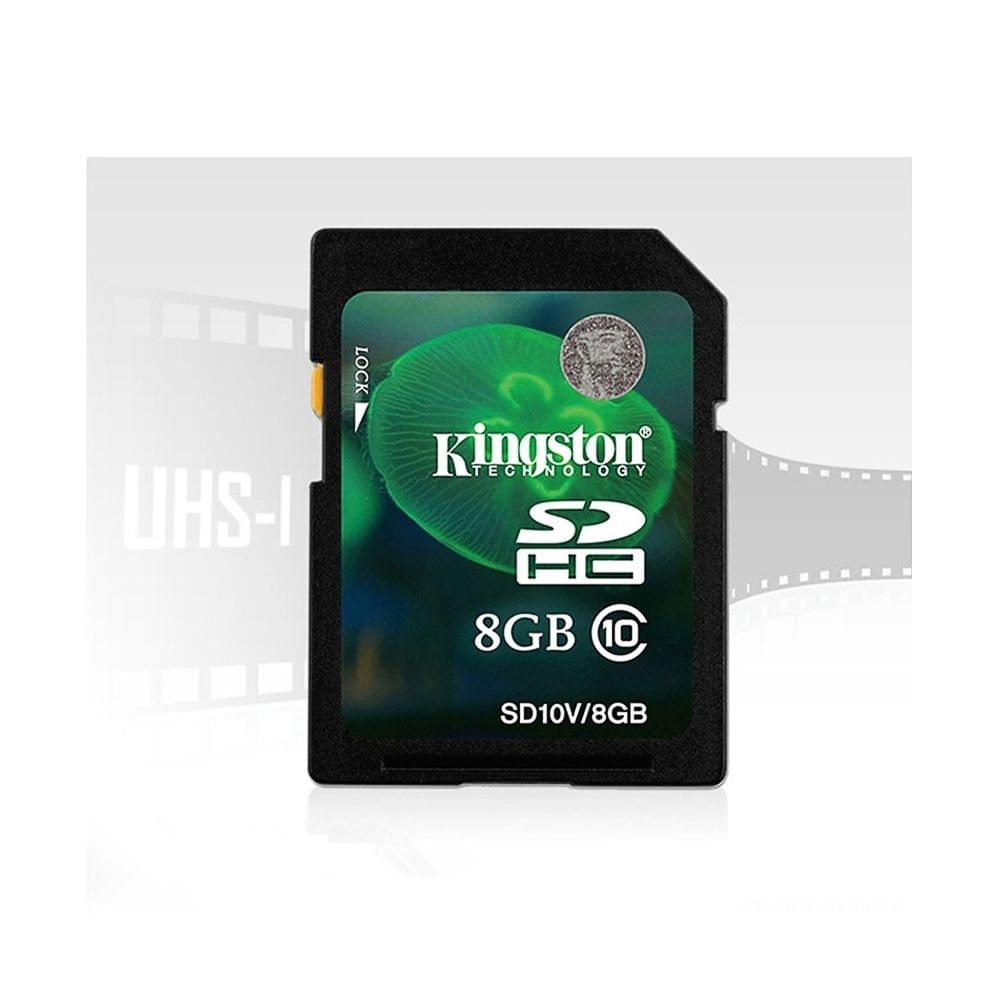 Genuine Original Kingston Class 10 8GB SDHC Memory Card - 8GB