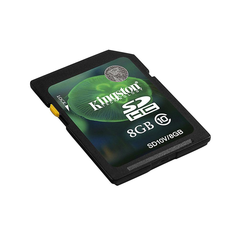 Genuine Original Kingston Class 10 8GB SDHC Memory Card - 8GB