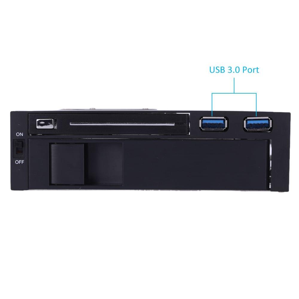 Dual Bay 3.5" + 2.5" Inch SATA III Hard Drive HDD & SSD Tray