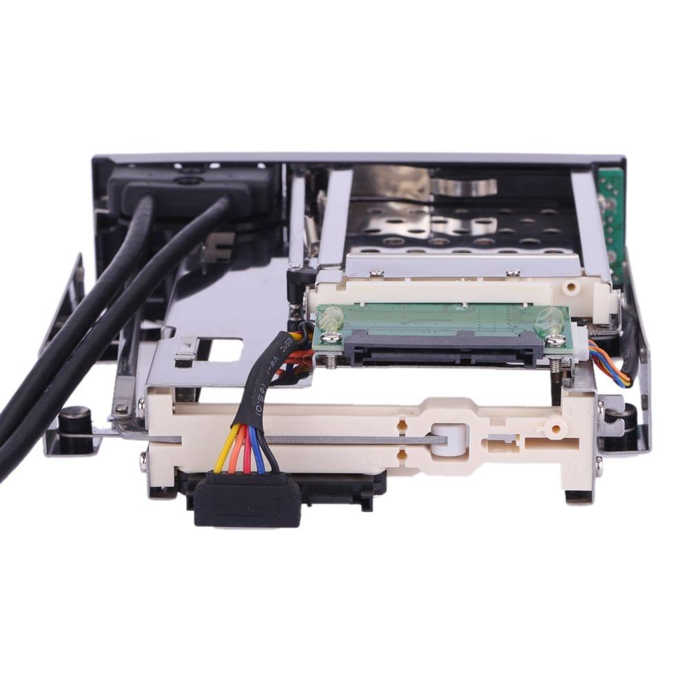 Dual Bay 3.5" + 2.5" Inch SATA III Hard Drive HDD & SSD Tray