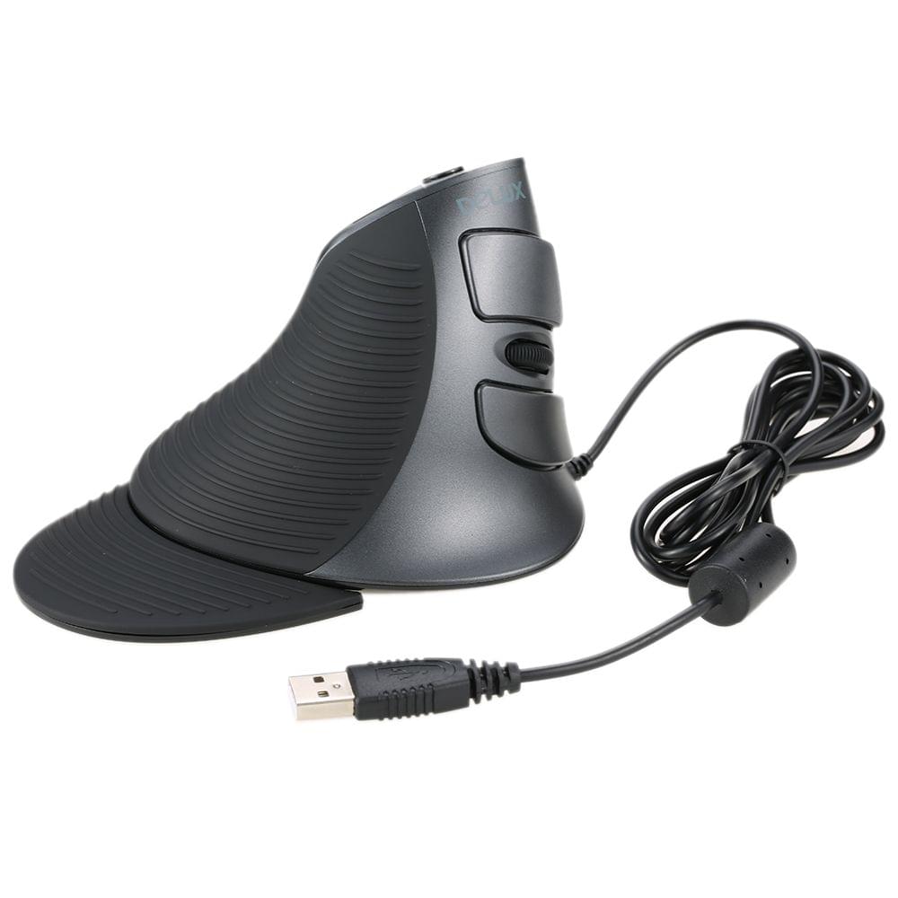 Delux USB Wired Ergonomic Vertical Optical Mouse Computer