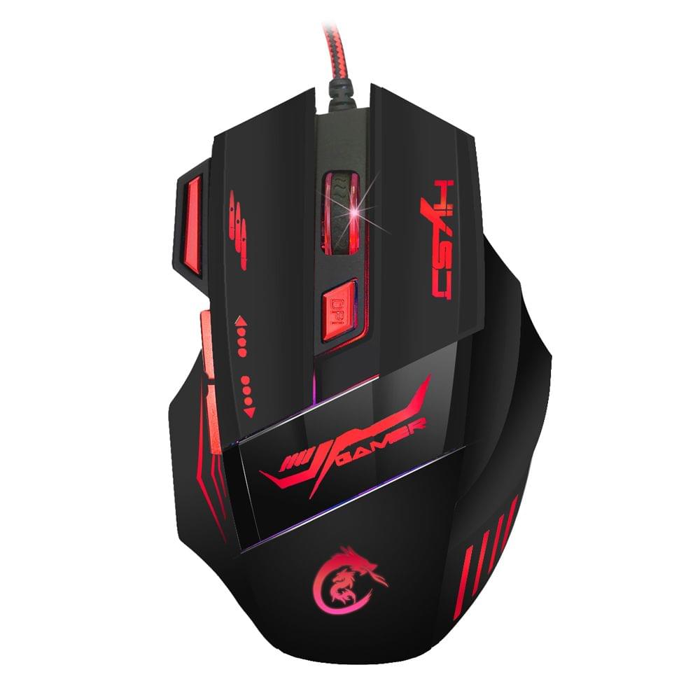 HXSJ H100 Gaming Mouse USB Wired Optical Game Mouse 5500 DPI