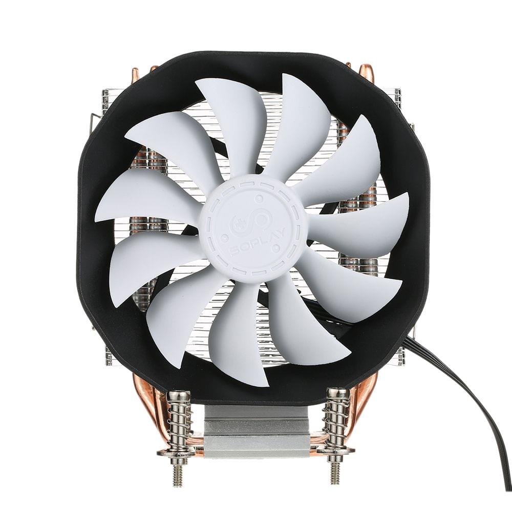Soplay CPU Cooler 3 Heatpipes 4pin 12cm PWM Fan PC Computer