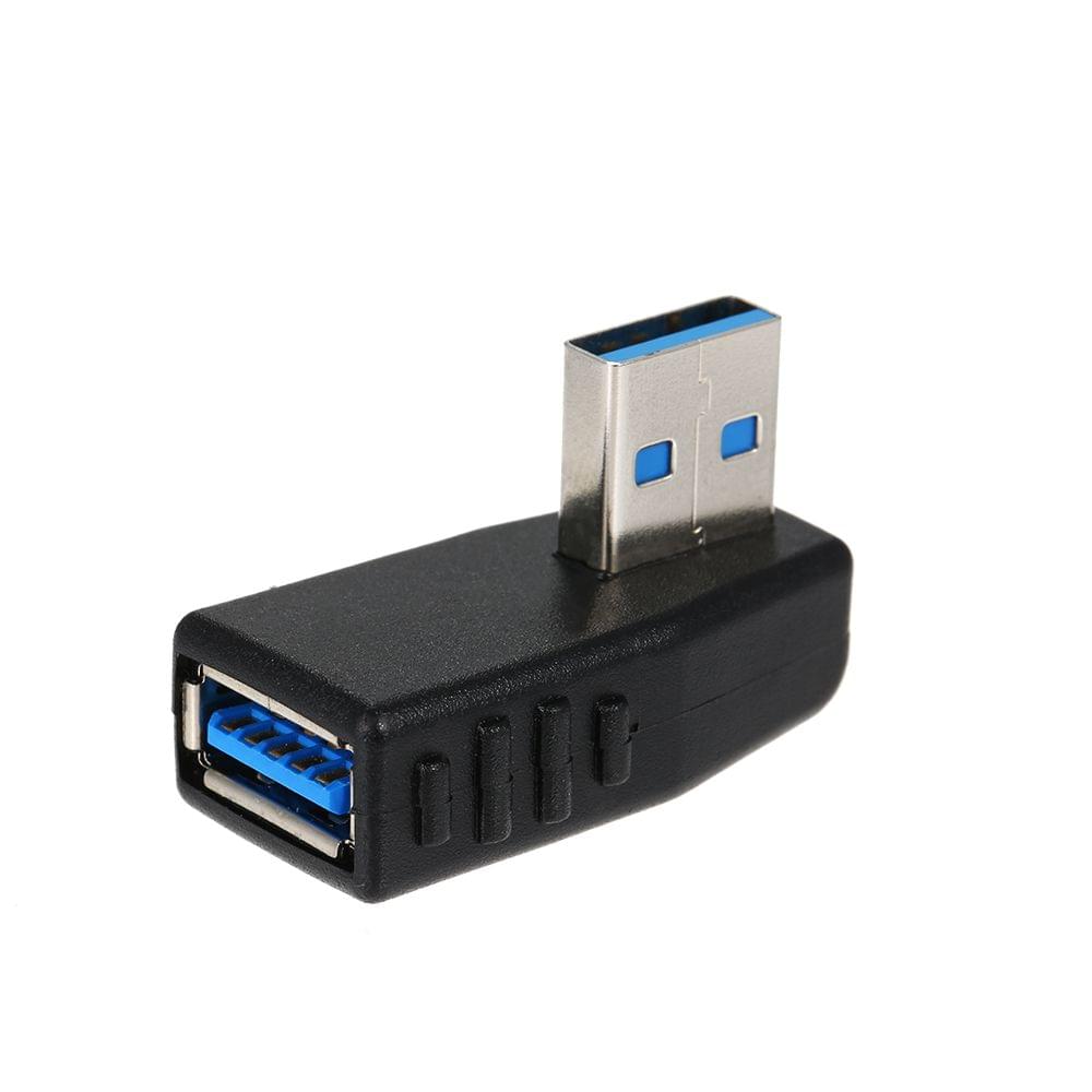 USB 3.0 Adapter Vertical Male to Female Left Angle Type-A