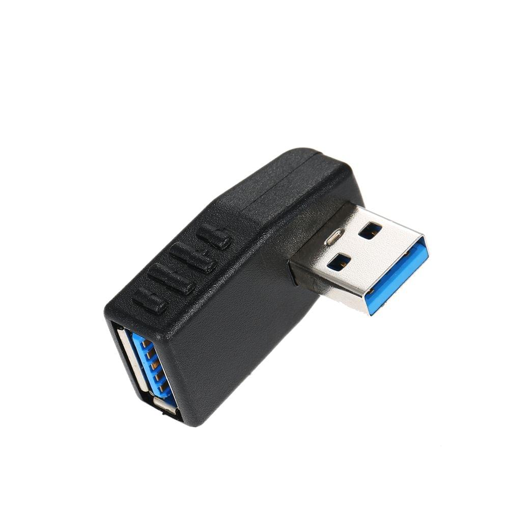USB 3.0 Adapter Vertical Male to Female Left Angle Type-A