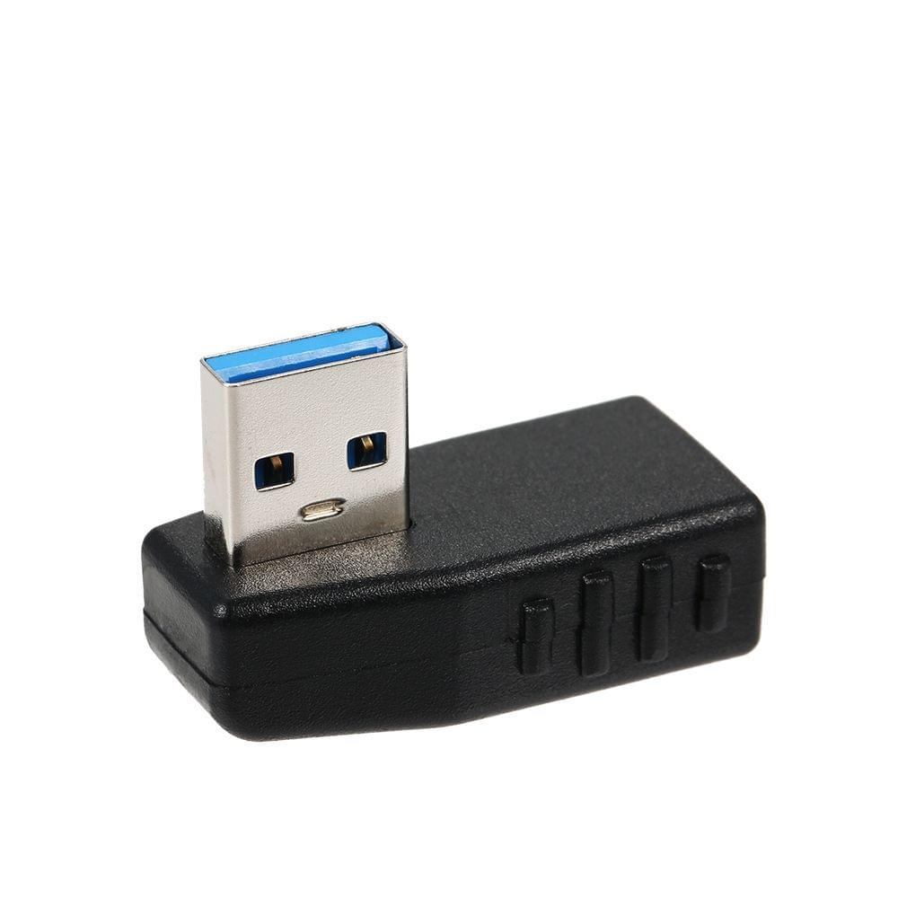 USB 3.0 Adapter Vertical Male to Female Left Angle Type-A