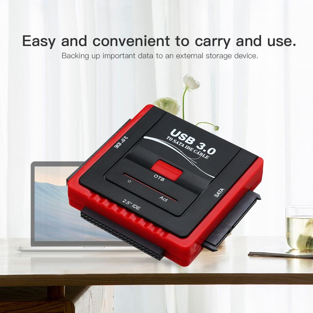 USB 3.0 To SATA/IDE Adapter Hard Drive Converter for - EU Plug