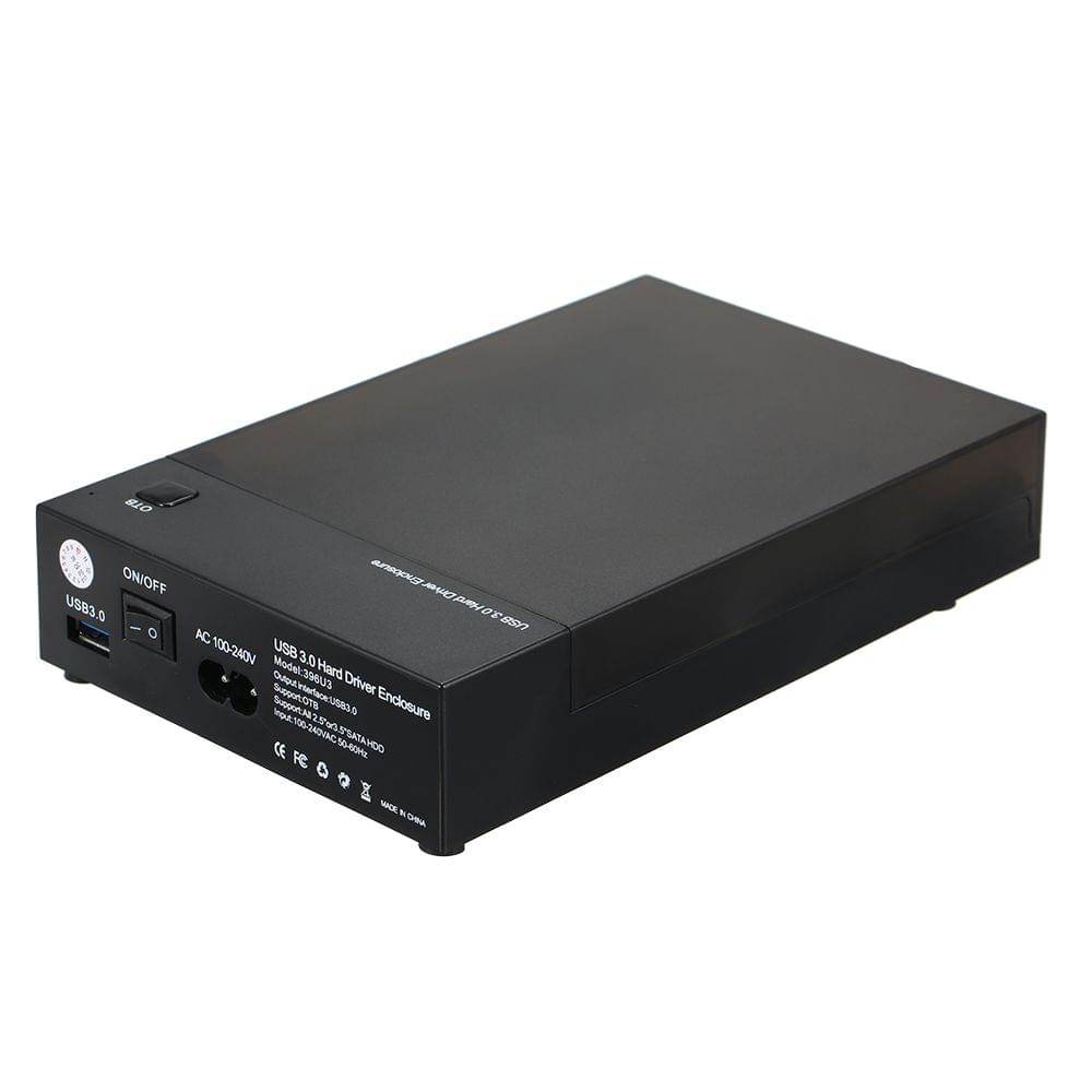 USB 3.0 2.5" 3.5" SATA HDD Enclosure Portable SSD HDD Case - AU Plug