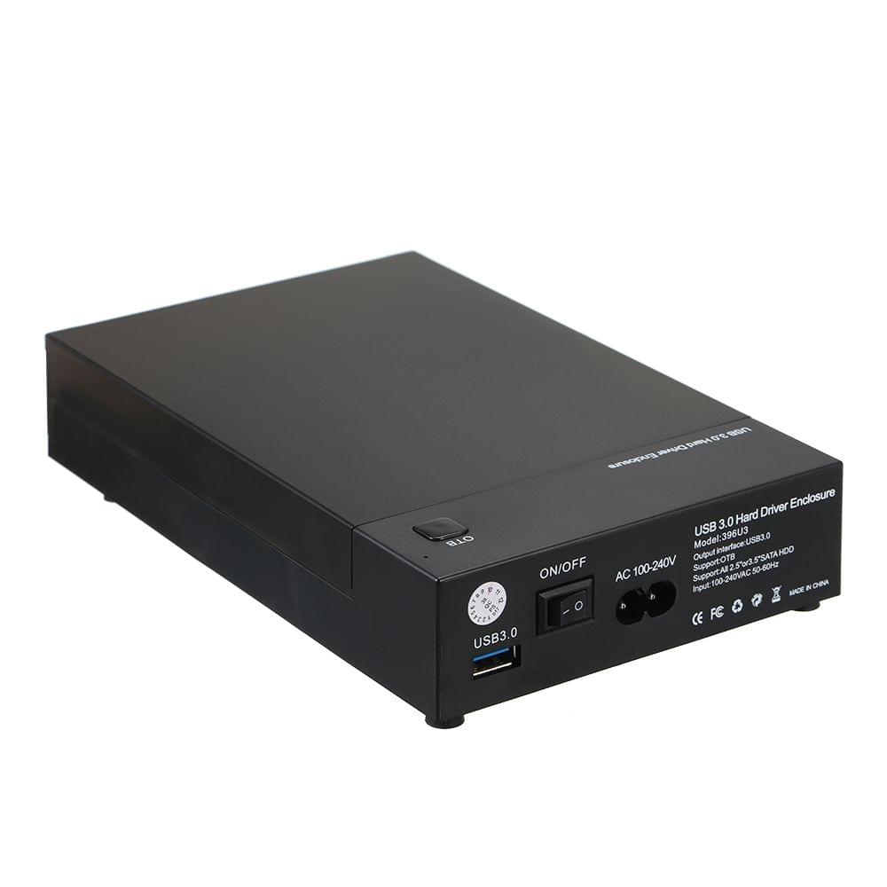 USB 3.0 2.5" 3.5" SATA HDD Enclosure Portable SSD HDD Case - AU Plug