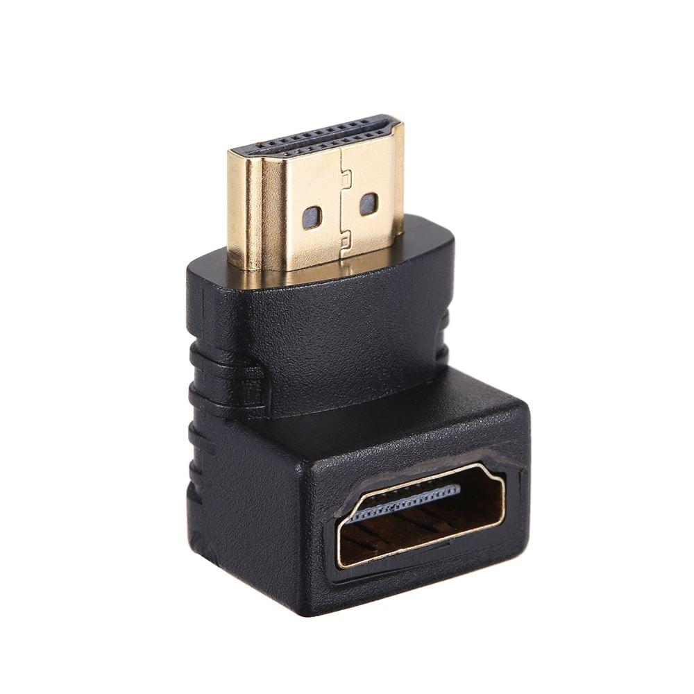 HD Right Angle Adapter Connector 90 Degree Gold Plated HDMI