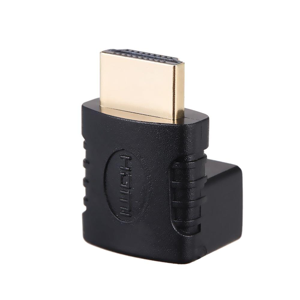 HD Right Angle Adapter Connector 90 Degree Gold Plated HDMI