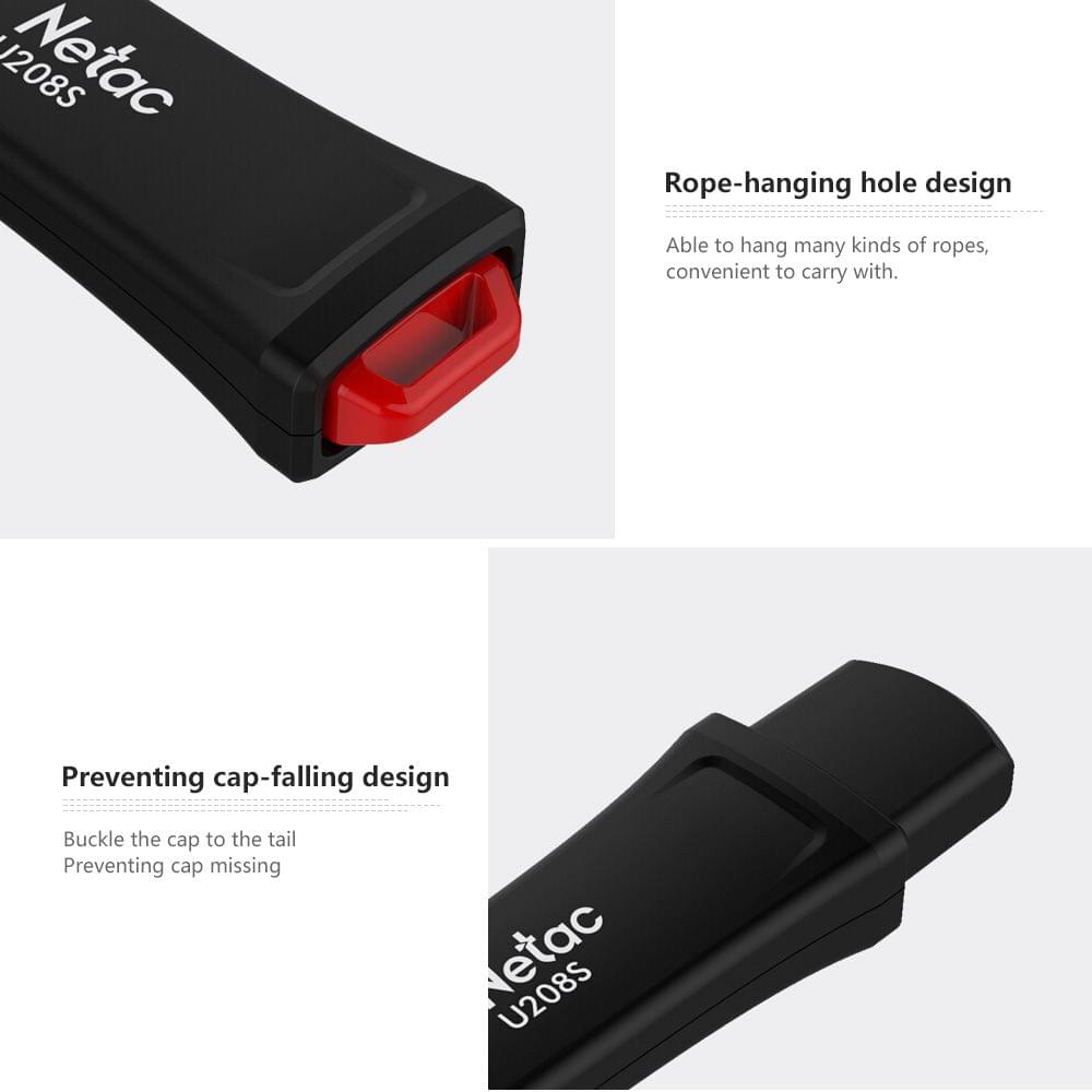 Netac Write Protect USB2.0 Flash Drive U208S 16G Memory - 16GB