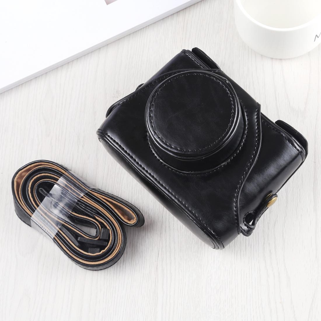 Full Body Camera PU Leather Case Bag with Strap for FUJIFILM X10 / X20 (Black)