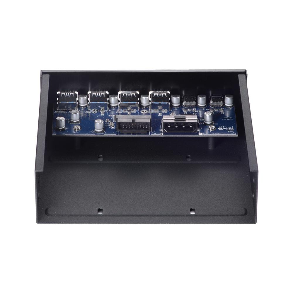 5.25" Front Bay USB HUB 2-Port USB 3.1 & 4-Port USB 3.0 High