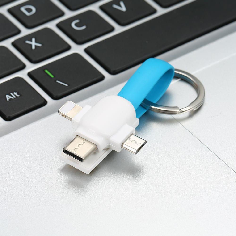 3 in 1 Key Chain Charging Cable Sync Magnetic Data Cable