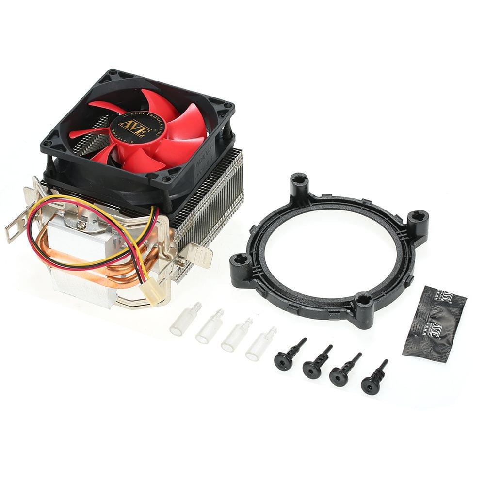 CPU Cooling Fan 4 Copper Pipe CPU Cooler Fan with Red LED