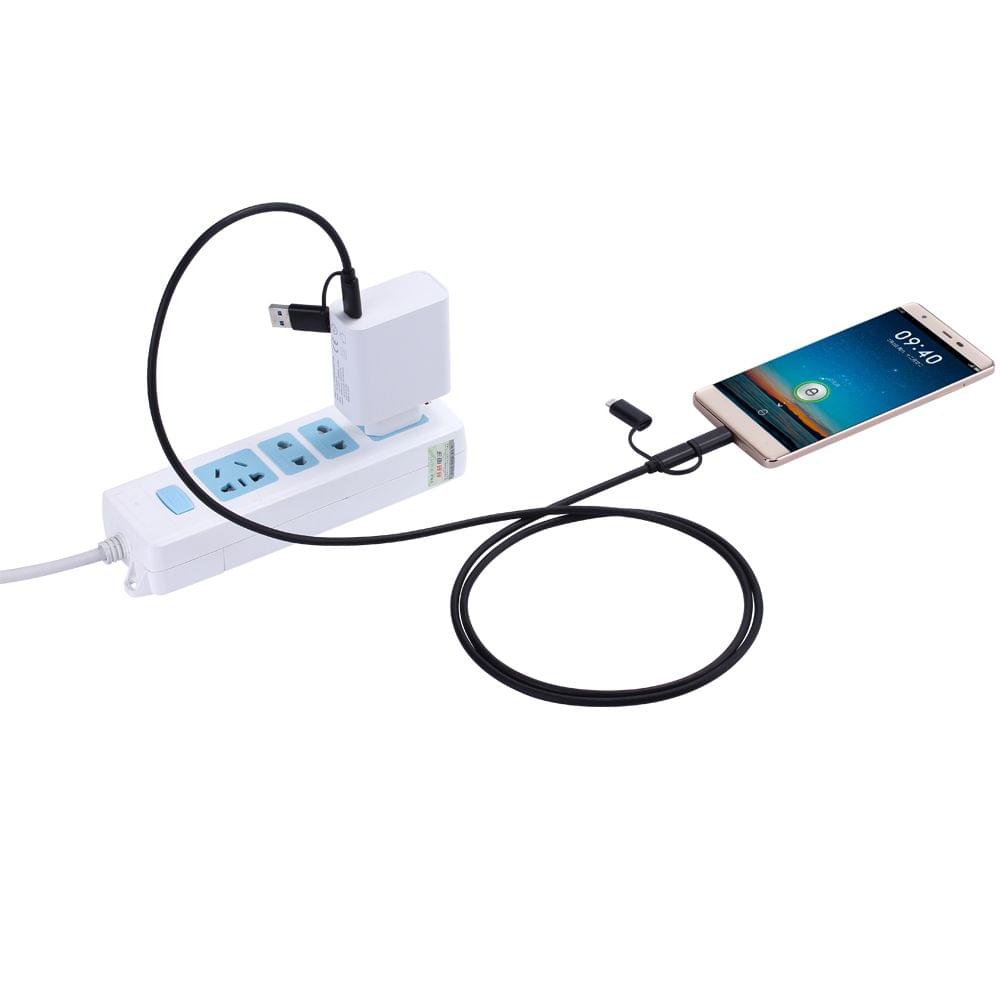 KKMOON Charger Cable 5 in 1 Multiple USB Port USB Cable with