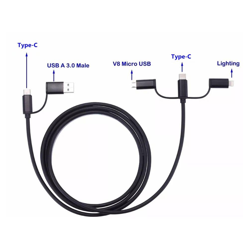 KKMOON Charger Cable 5 in 1 Multiple USB Port USB Cable with