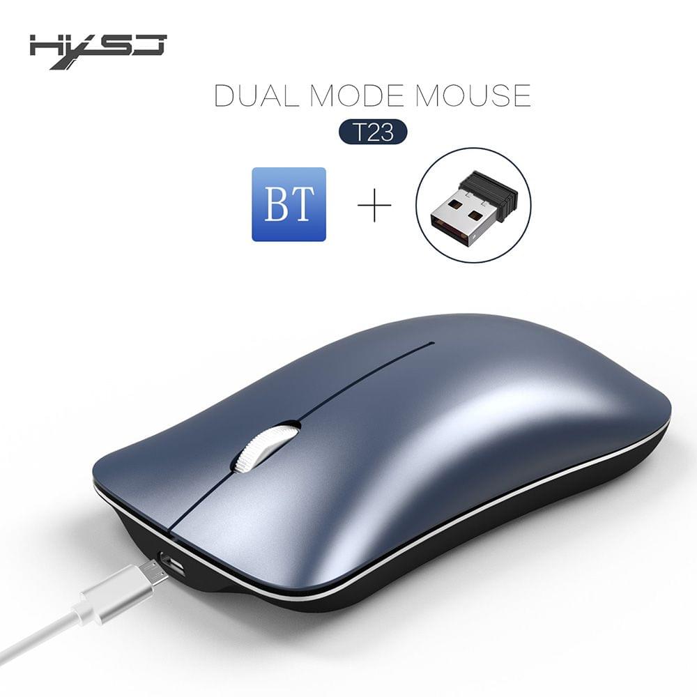 HXSJ T23 Dual Mode Wireless Mouse BT 4.0 2.4G Optical Mouse