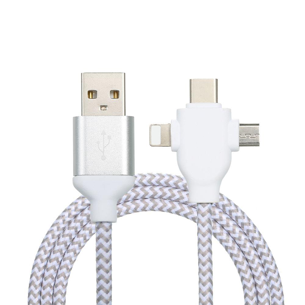 US 3 in 1 Charging Cable Data Cable 2A with Micro