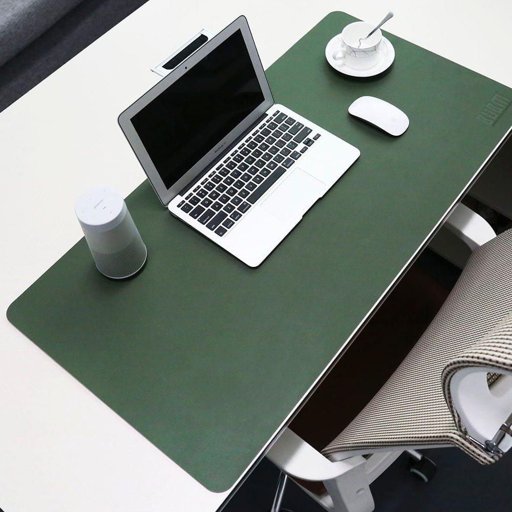 BUBM PU Leather Protector Pad Mouse Pad Desk Writing - M