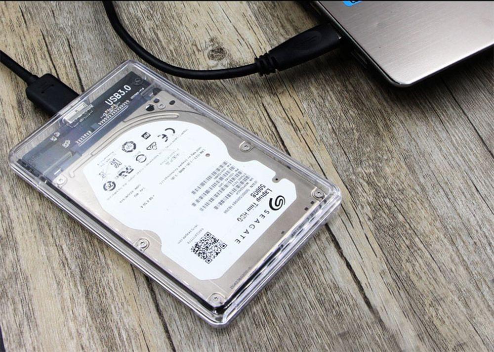 USB 3.0 External Hard Drive Enclosure USB 3.0 Transparent