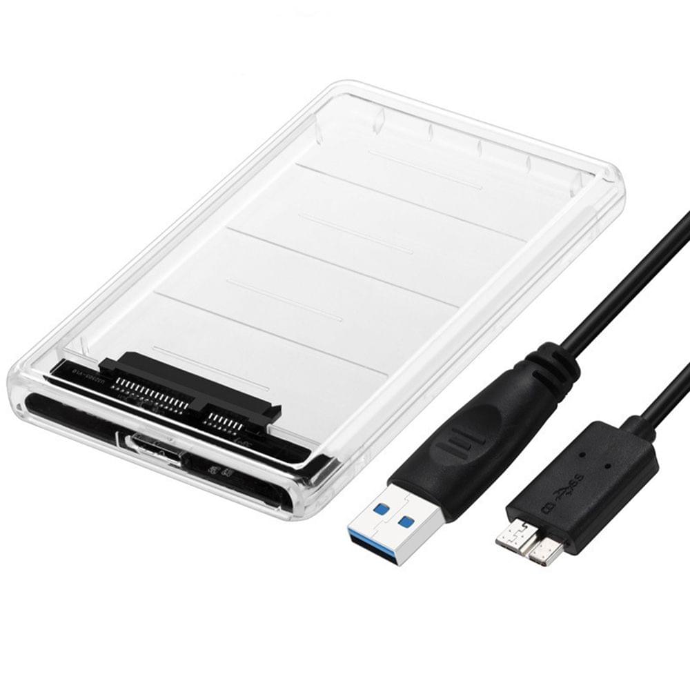 USB 3.0 External Hard Drive Enclosure USB 3.0 Transparent