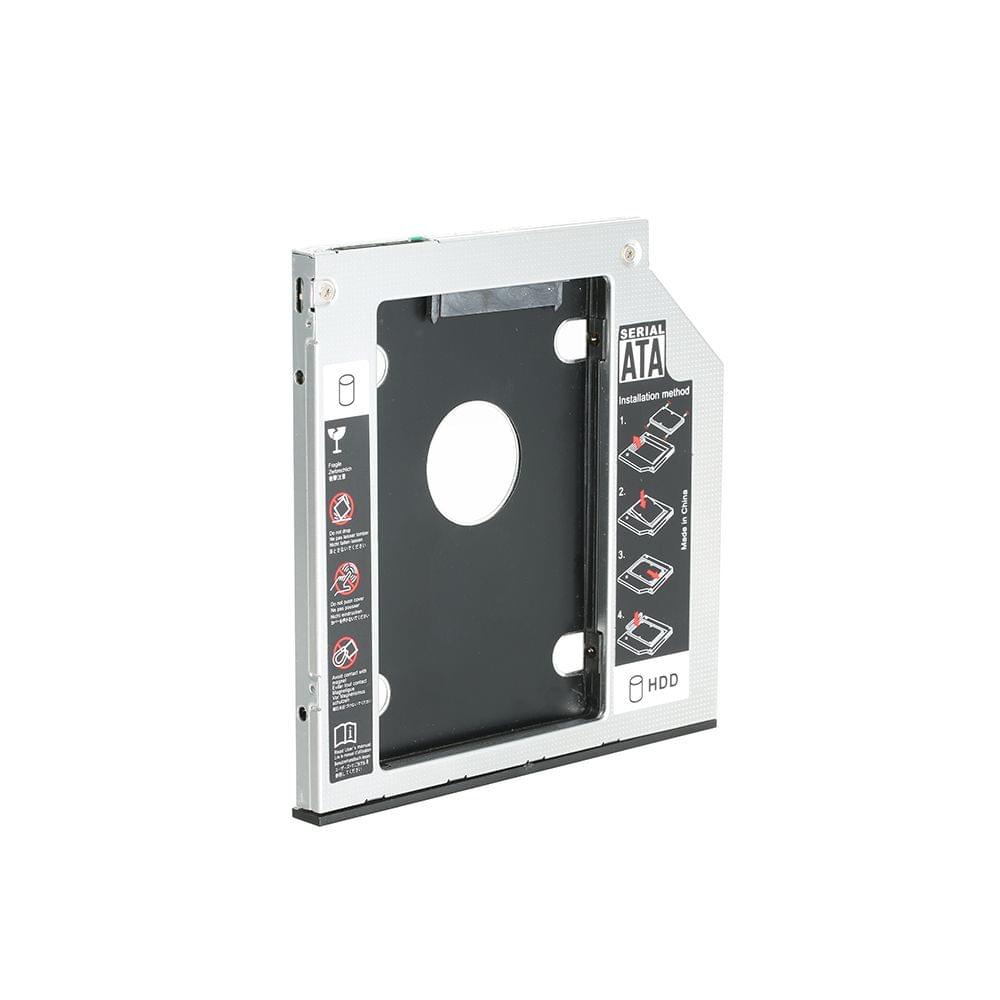 Hard Drive Caddy Tray SATA 2nd HDD SSD Caddy Case for 9.5mm