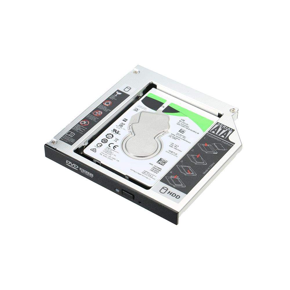 Hard Drive Caddy Tray SATA 2nd HDD SSD Caddy Case for 12.7mm