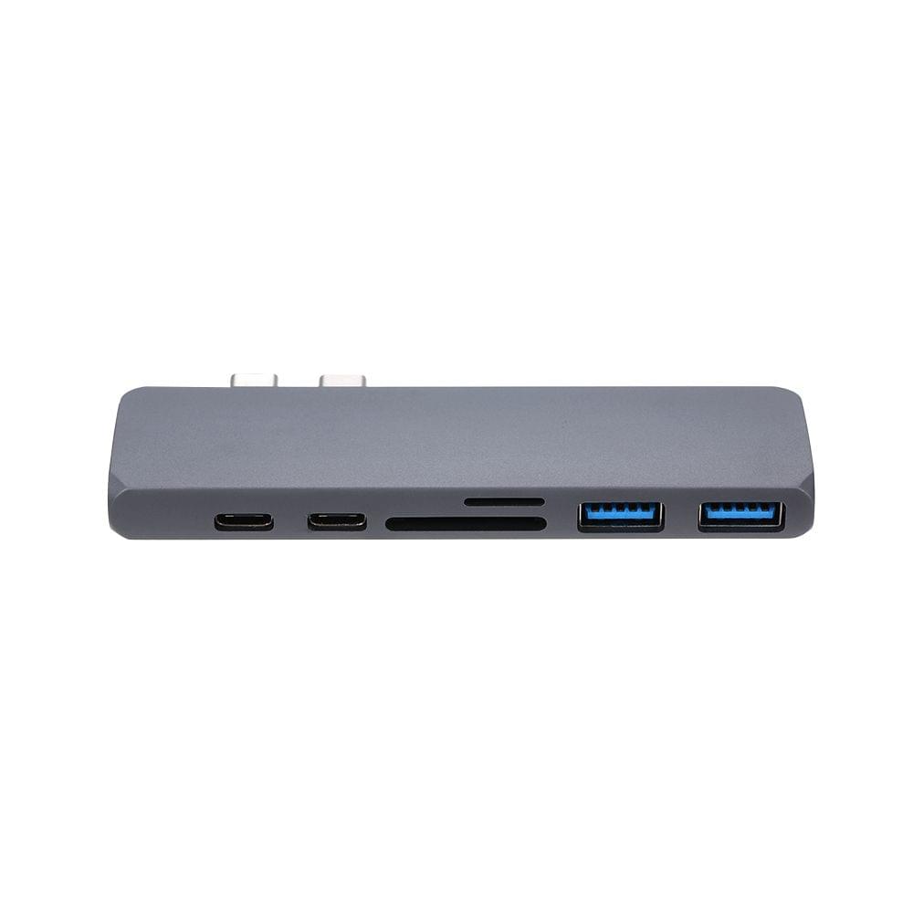 Dual TYPE-C Hub to Dual USB 3.0 Dual Type-C 4K HDMI Charging