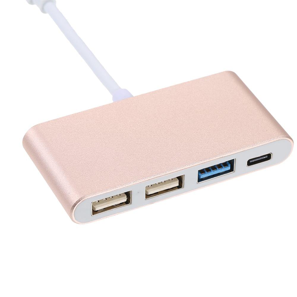 4 in 1 Type-C to Type-C 3 Hub Charging Port Type-C to USB
