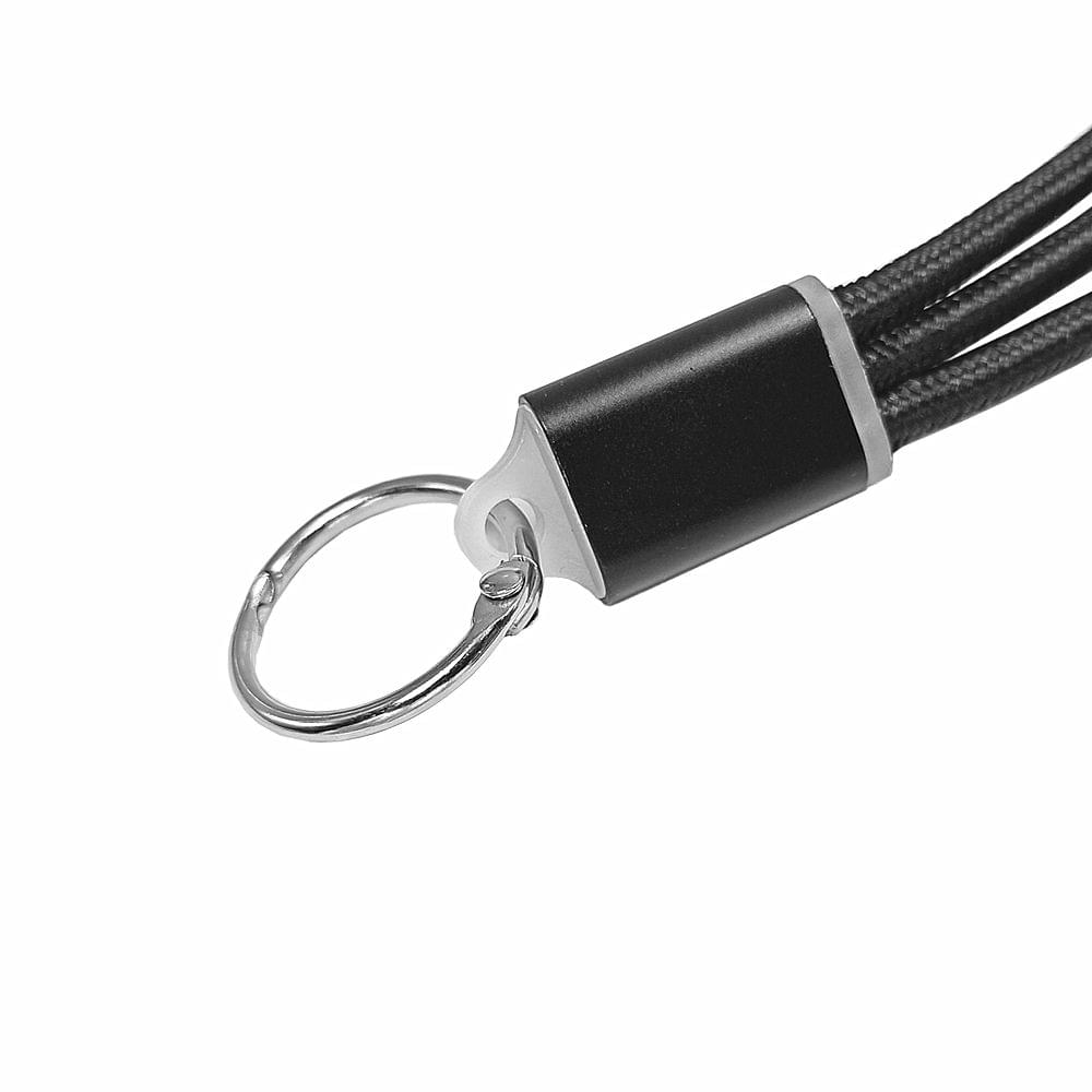 2-in-1 USB 2.0 Male to Type-C/(For) Lightening Nylon Braided