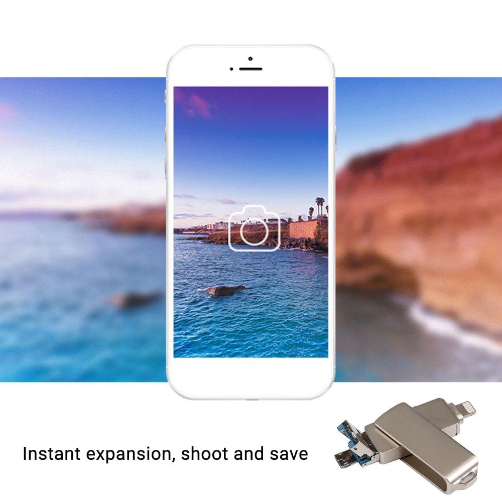 USB Flash Drive 3 in 1 Lightning/Micro USB/USB 2.0 for - 16GB