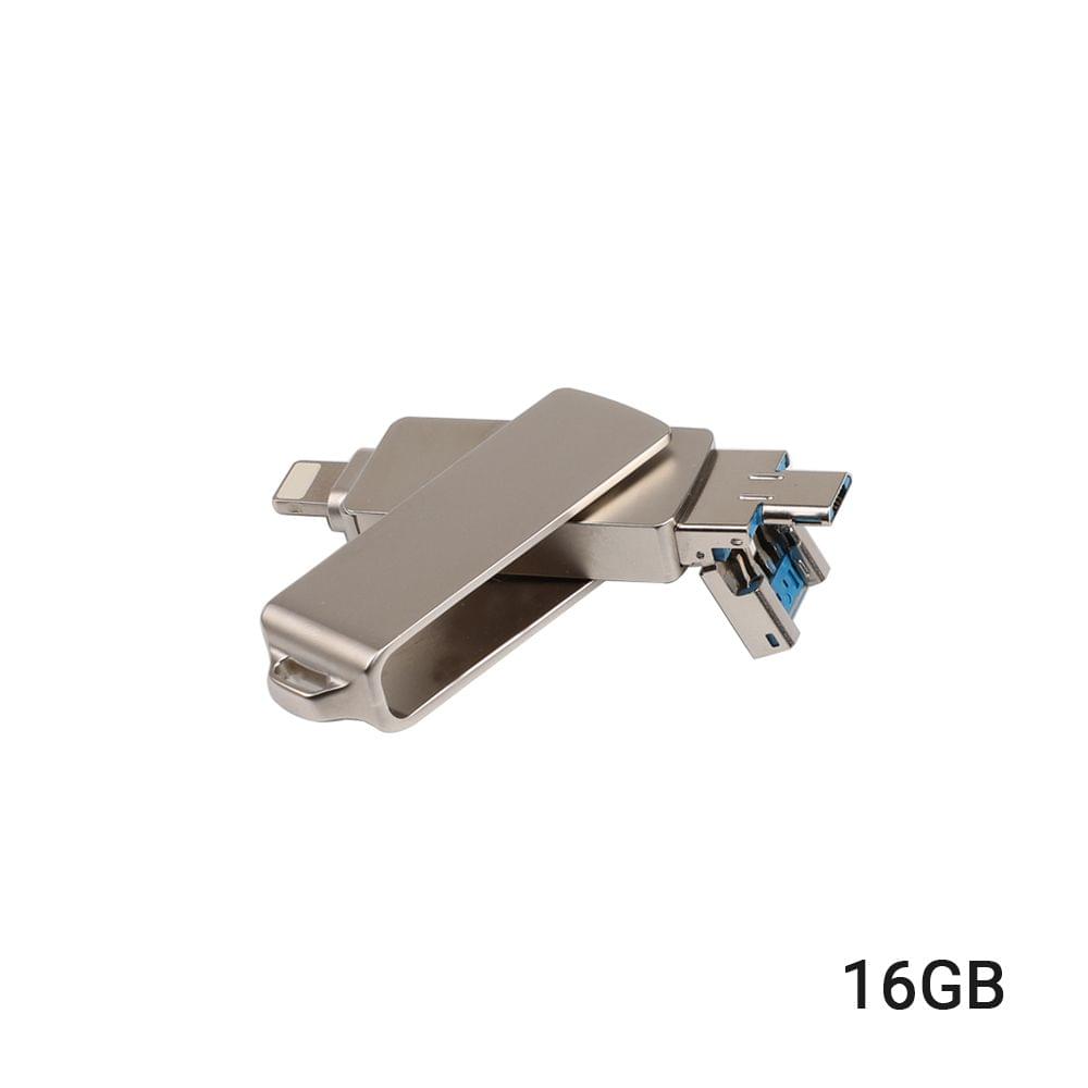 USB Flash Drive 3 in 1 Lightning/Micro USB/USB 2.0 for - 16GB