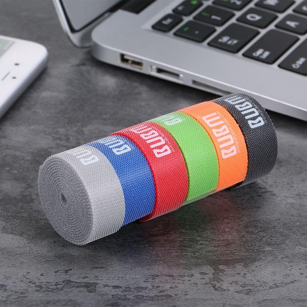 BUBM Rainbow Wire Tie Colorful Computer Cables with