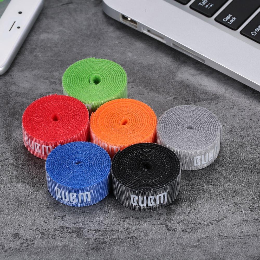 BUBM Rainbow Wire Tie Colorful Computer Cables with