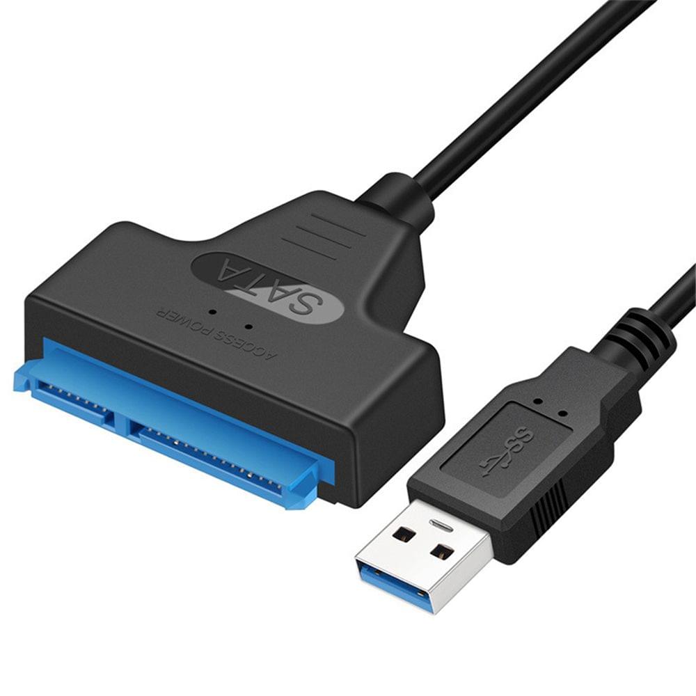 USB 2.0 to SATA Adapter Converter Cable 22Pin Drive Free