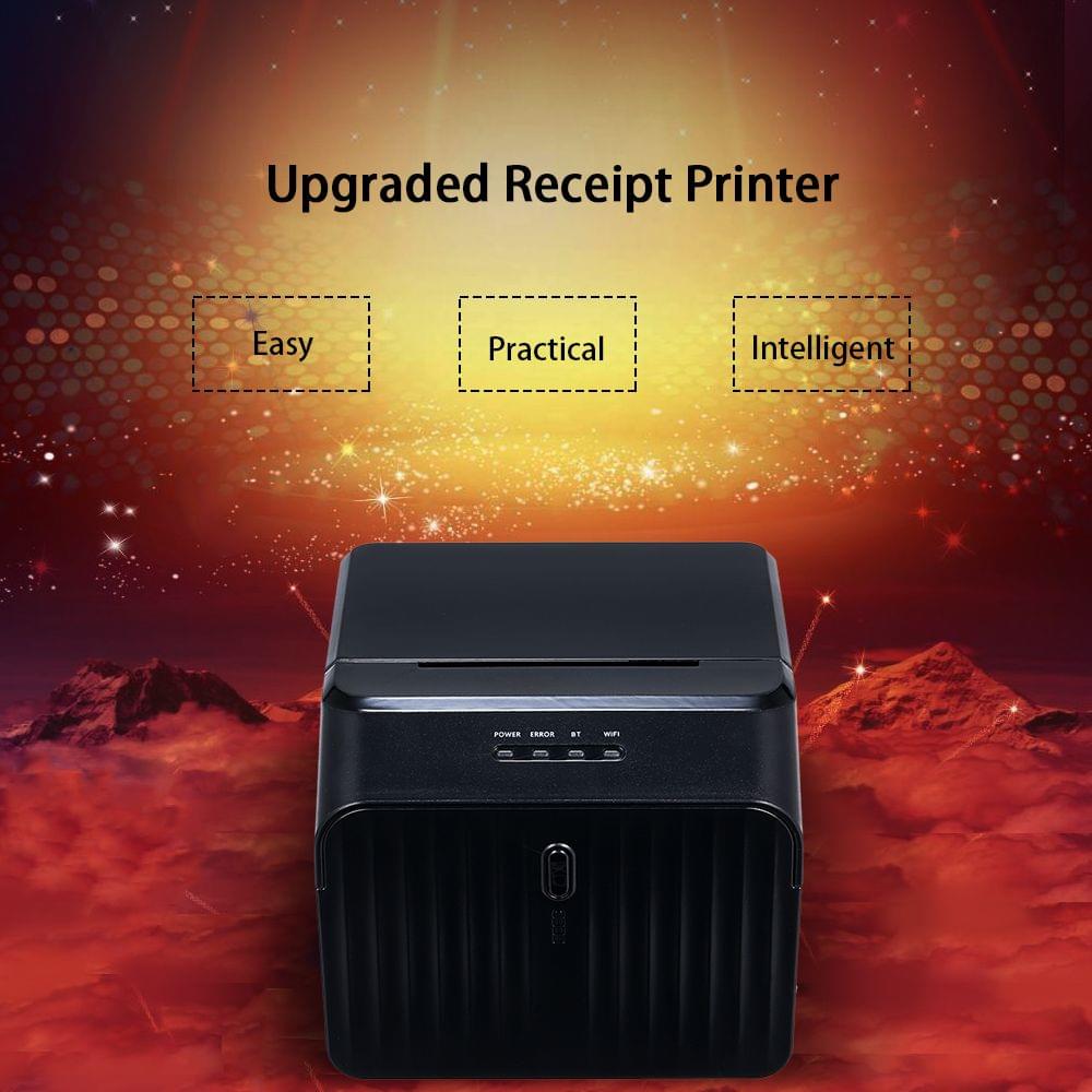 BT Printer USB High Quality Thermal Receipt Printers Qr Code - EU Plug