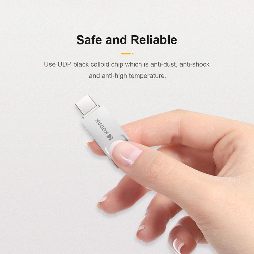Kodak K223C 64G Type-C USB3.1 U Disk Metal Portable USB