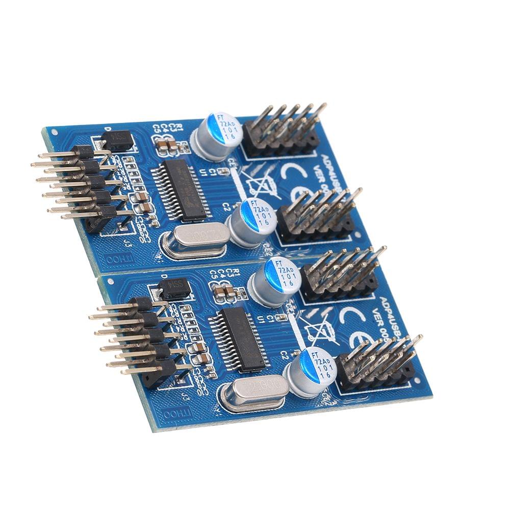 9Pin USB Header Male 1 to 4 Female Extension Cable Card USB